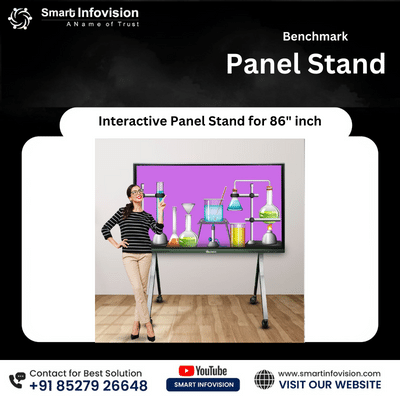 Interactive Flat Panel Stand for 86-Inch Displays | Digital Board Stand